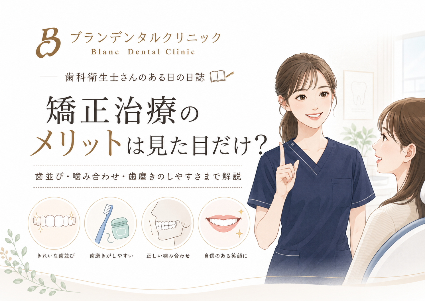 矯正治療のメリットは見た目だけ？歯並び・噛み合わせ・歯磨きのしやすさまで解説