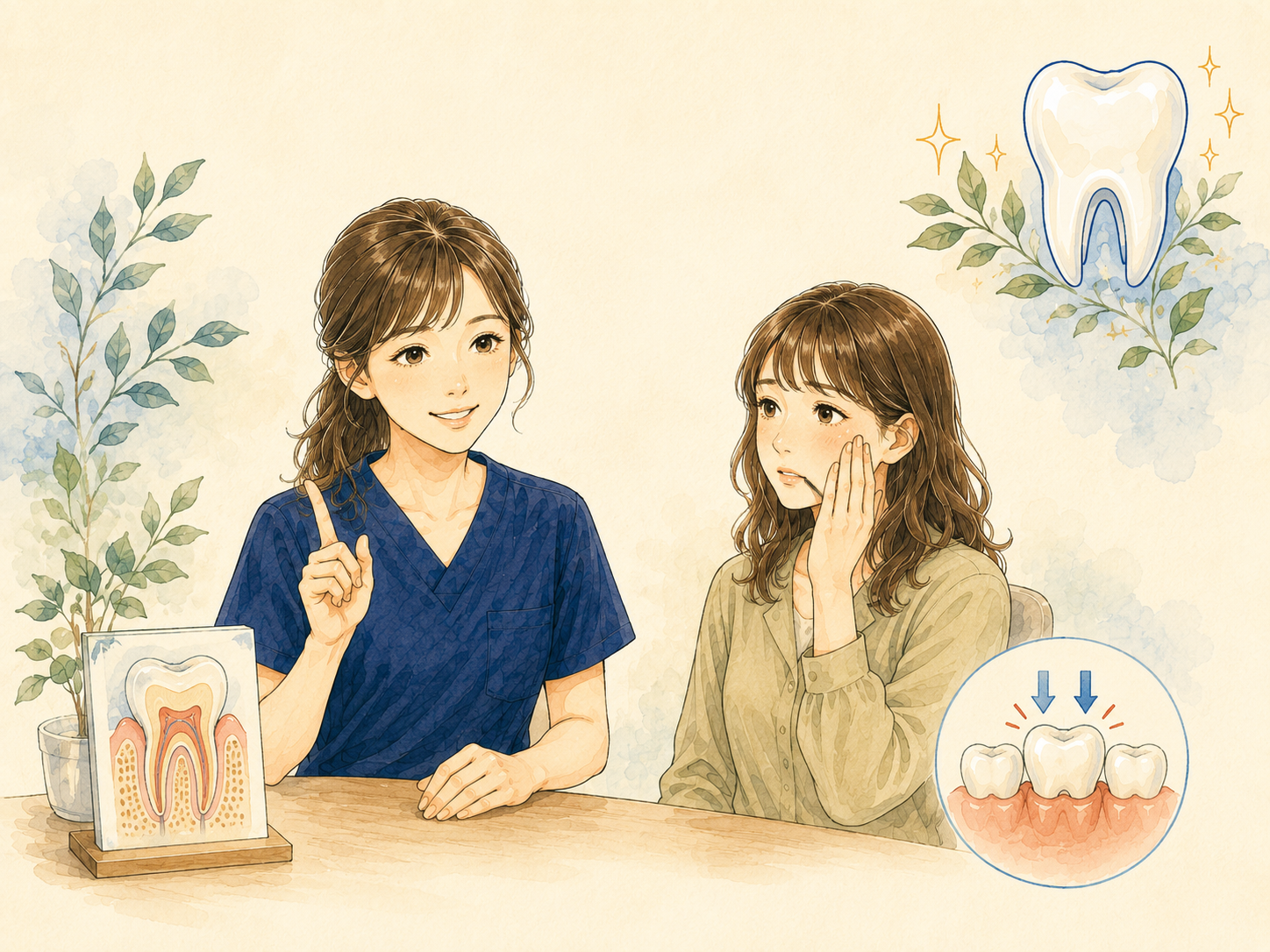 歯が浮いた感じがする原因とは？歯周病や食いしばりとの関係を歯科衛生士が解説