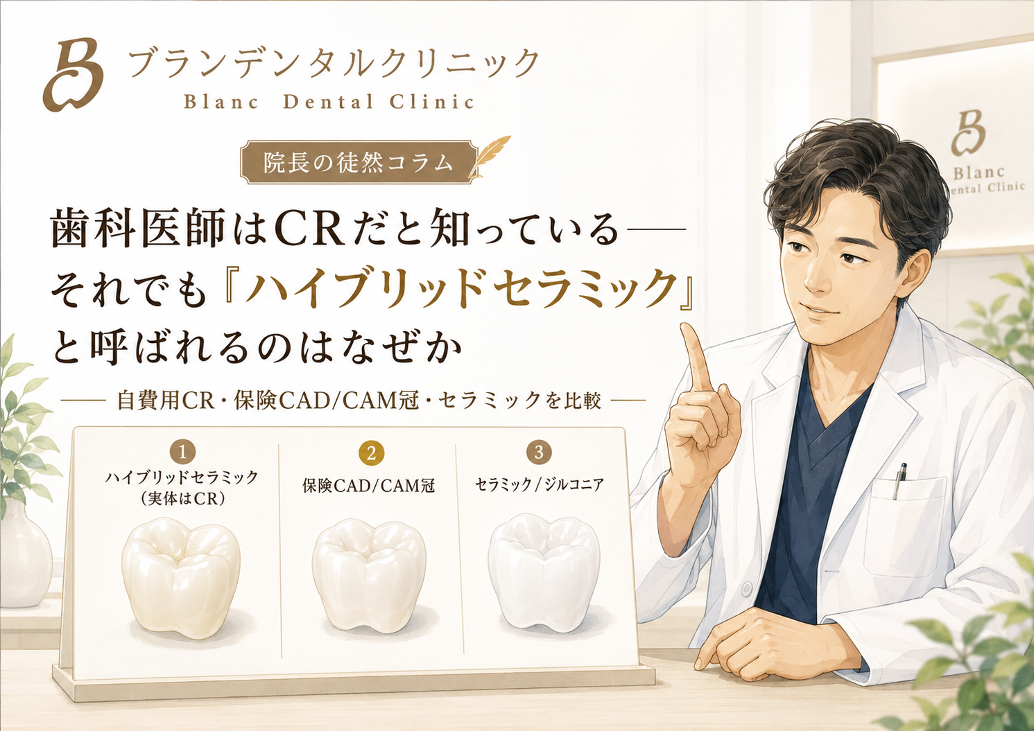 歯科医師はCRだと知っている…それでも「ハイブリッドセラミック」と呼ばれるのはなぜか
