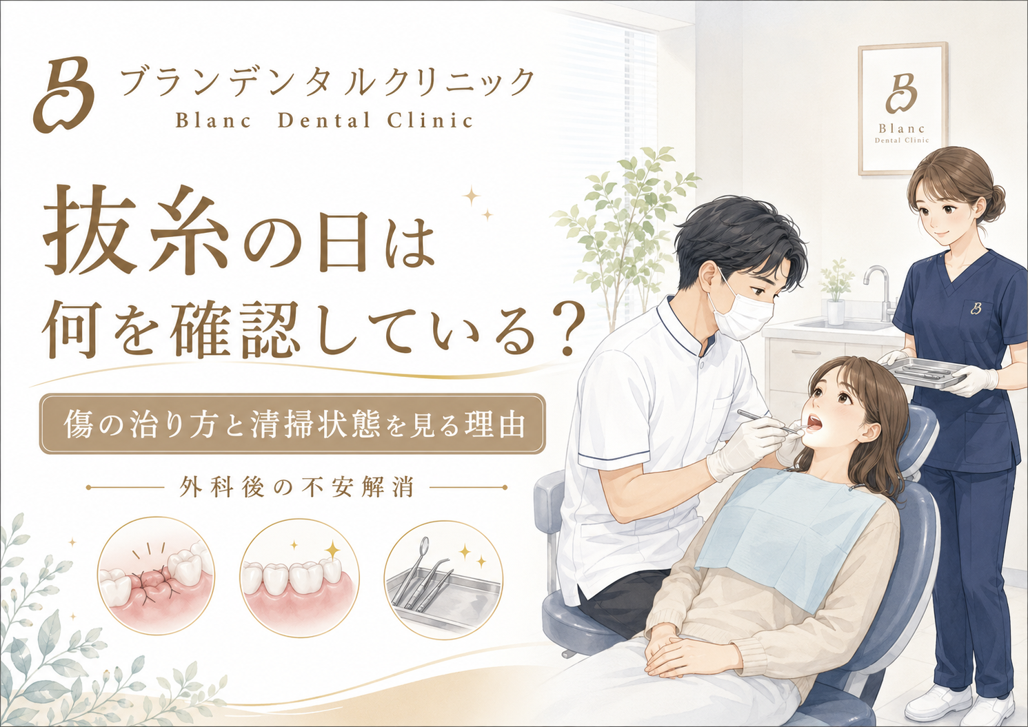 抜糸の日は何を確認している？傷の治り方と清掃状態を見る理由